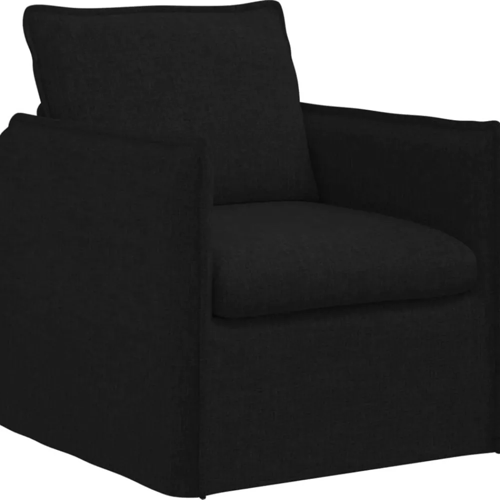 Canapés-vidaXL Canapé 75 x 82 x 85 cm tissu Noir