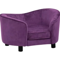 vidaXL Canapé pour chien 69x49x40 cm Peluche