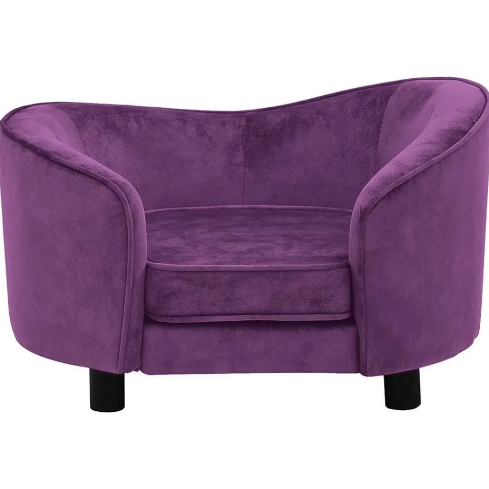vidaXL Canapé pour chien 69x49x40 cm Peluche