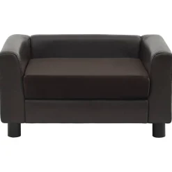 vidaXL Canapé pour chien 60x43x30 cm Peluche et similicuir