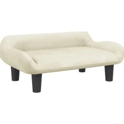 Mobilier Pour Bébés & Tout-Petits-vidaXL Canapé pour enfants crème 70x40x24 cm velours Crème