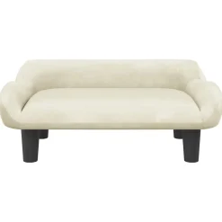 Mobilier Pour Bébés & Tout-Petits-vidaXL Canapé pour enfants crème 70x40x24 cm velours Crème