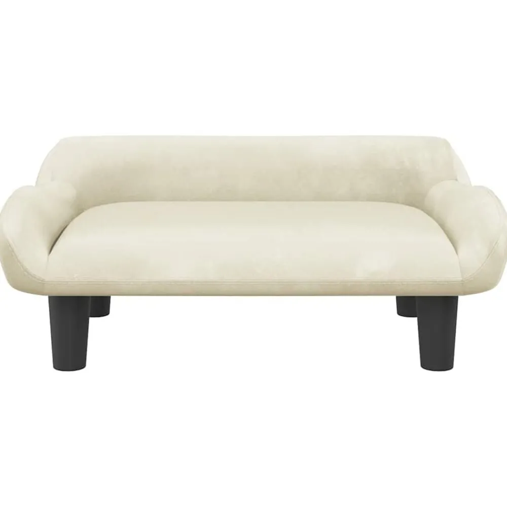 Mobilier Pour Bébés & Tout-Petits-vidaXL Canapé pour enfants crème 70x40x24 cm velours Crème