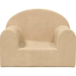 Mobilier Pour Bébés & Tout-Petits-vidaXL Canapé pour enfants crème peluche douce Crème