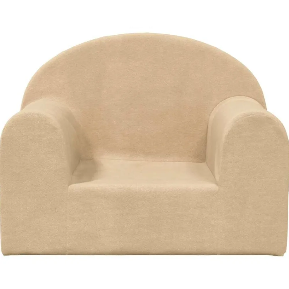 Mobilier Pour Bébés & Tout-Petits-vidaXL Canapé pour enfants crème peluche douce Crème