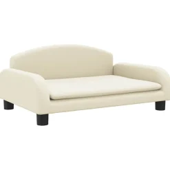 vidaXL Canapé pour enfants crème 70x45x30 cm similicuir