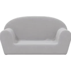 Mobilier Pour Bébés & Tout-Petits-vidaXL Canapé pour enfants 2 places peluche douce Gris clair