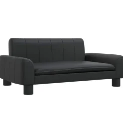 Mobilier Pour Bébés & Tout-Petits-vidaXL Canapé pour enfants 70x45x30 cm similicuir Noir