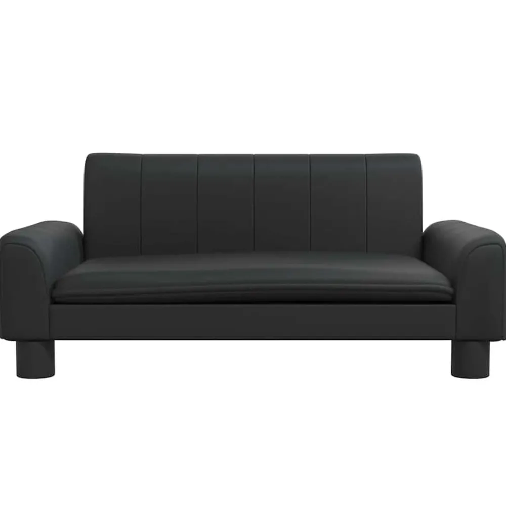 Mobilier Pour Bébés & Tout-Petits-vidaXL Canapé pour enfants 70x45x30 cm similicuir Noir