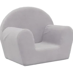 Mobilier Pour Bébés & Tout-Petits-vidaXL Canapé pour enfants peluche douce Gris clair