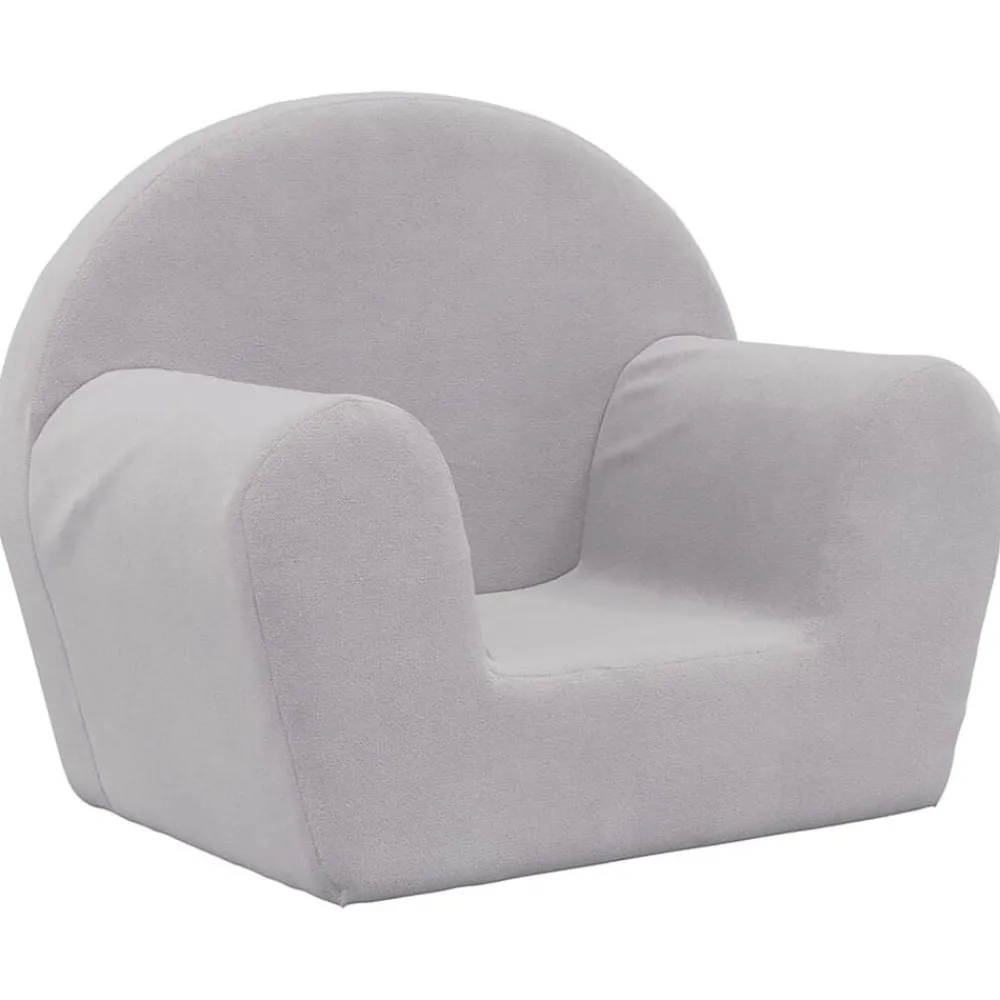 Mobilier Pour Bébés & Tout-Petits-vidaXL Canapé pour enfants peluche douce Gris clair