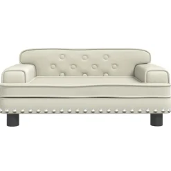 Mobilier Pour Bébés & Tout-Petits-vidaXL Canapé pour enfants crème 70x45x30 cm similicuir Crème