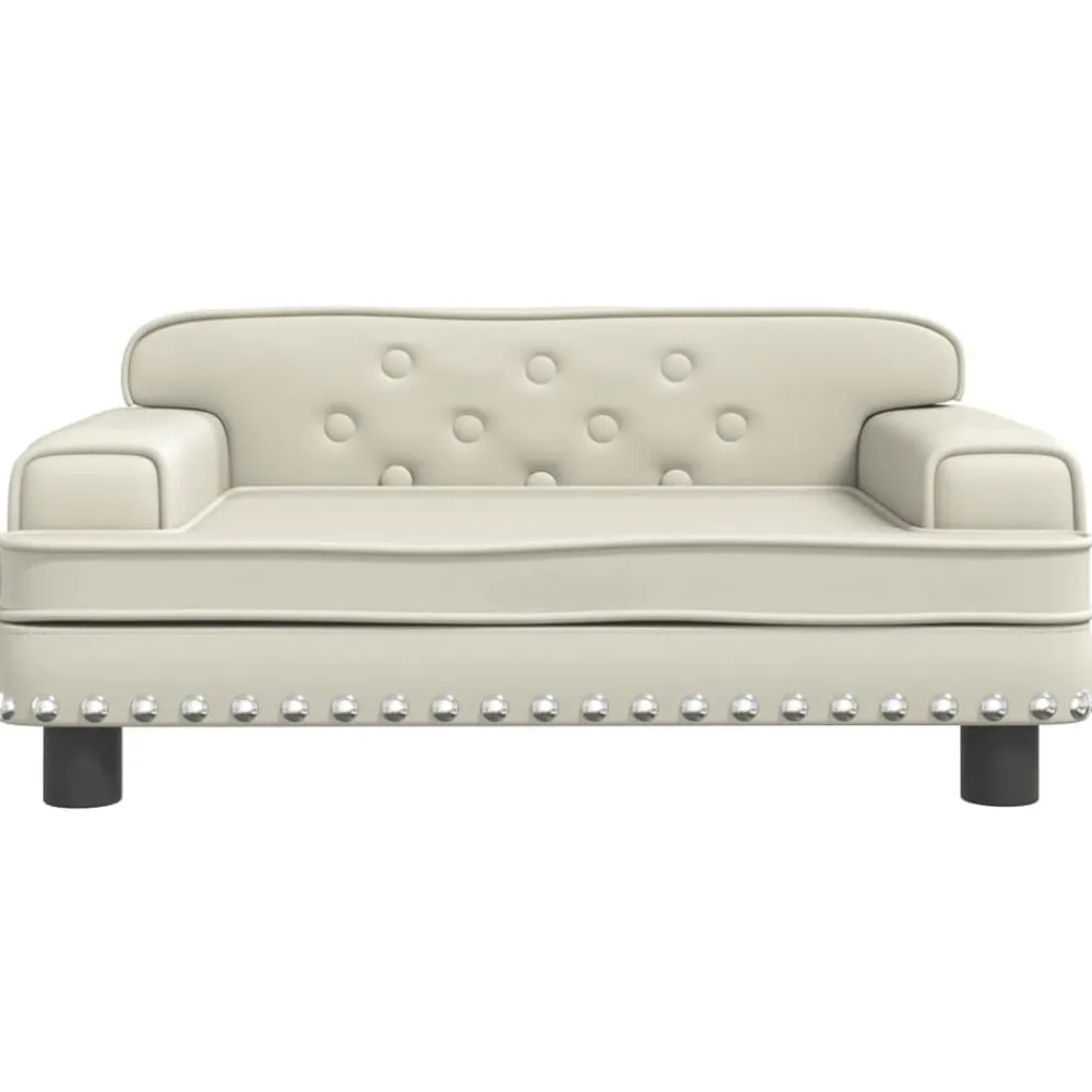 Mobilier Pour Bébés & Tout-Petits-vidaXL Canapé pour enfants crème 70x45x30 cm similicuir Crème