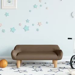 Mobilier Pour Bébés & Tout-Petits-vidaXL Canapé pour enfants 70x40x24 cm tissu Marron