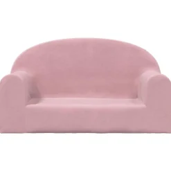 Mobilier Pour Bébés & Tout-Petits-vidaXL Canapé pour enfants 2 places peluche douce Rose