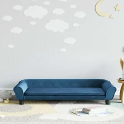 Mobilier Pour Bébés & Tout-Petits-vidaXL Canapé pour enfants 100x50x26 cm velours Bleu