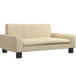 Mobilier Pour Bébés & Tout-Petits-vidaXL Canapé pour enfants crème 70x45x30 cm tissu Crème