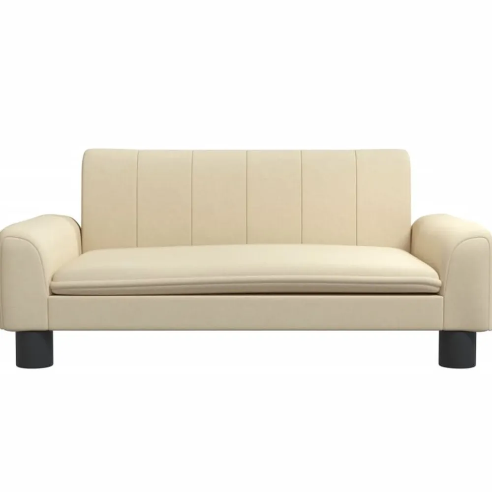 Mobilier Pour Bébés & Tout-Petits-vidaXL Canapé pour enfants crème 70x45x30 cm tissu Crème