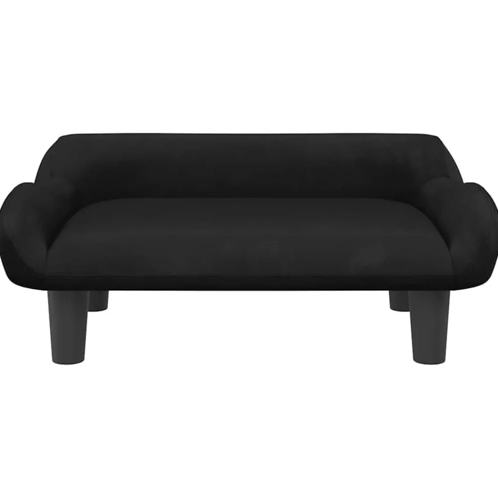 Mobilier Pour Bébés & Tout-Petits-vidaXL Canapé pour enfants 70x40x24 cm velours Noir