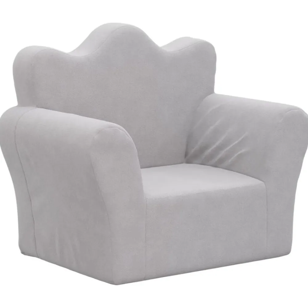 vidaXL Canapé pour enfants peluche douce