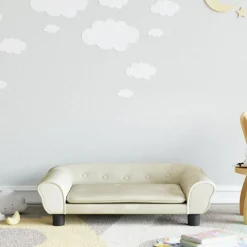 Mobilier Pour Bébés & Tout-Petits-vidaXL Canapé pour enfants crème 70x45x26 cm velours Cr&egrave;me