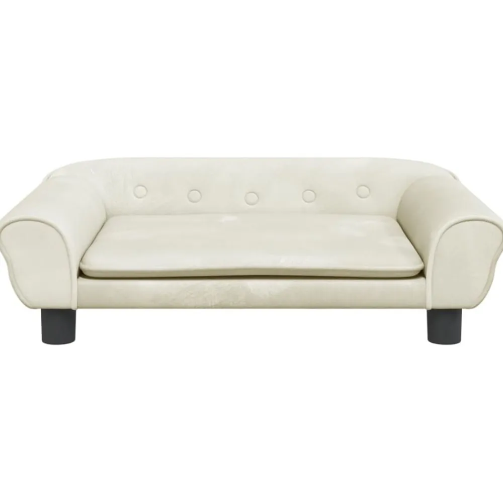 Mobilier Pour Bébés & Tout-Petits-vidaXL Canapé pour enfants crème 70x45x26 cm velours Crème