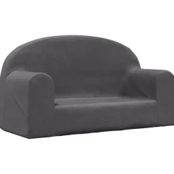 vidaXL Canapé pour enfants 2 places peluche douce