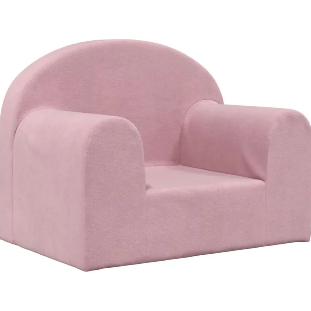 Mobilier Pour Bébés & Tout-Petits-vidaXL Canapé pour enfants peluche douce Rose