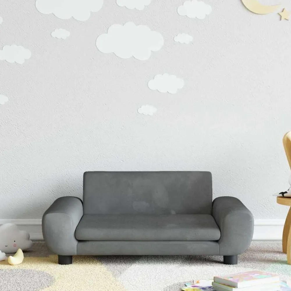 vidaXL Canapé pour enfants 70x45x33 cm velours