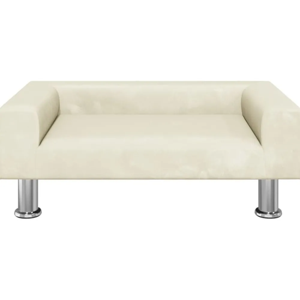 Mobilier Pour Bébés & Tout-Petits-vidaXL Canapé pour enfants crème 70x45x26,5 cm velours Crème
