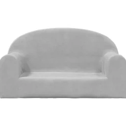 Mobilier Pour Bébés & Tout-Petits-vidaXL Canapé pour enfants 2 places peluche douce Gris clair