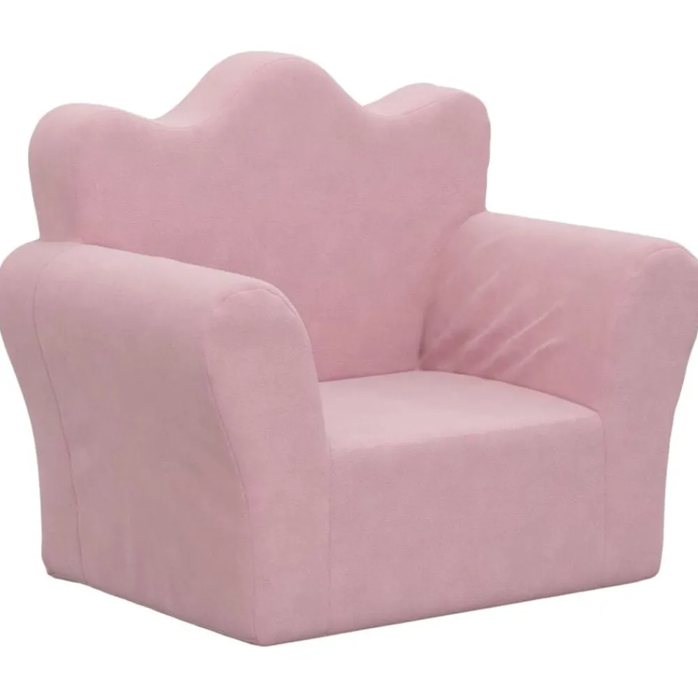 vidaXL Canapé pour enfants peluche douce