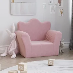 vidaXL Canapé pour enfants peluche douce