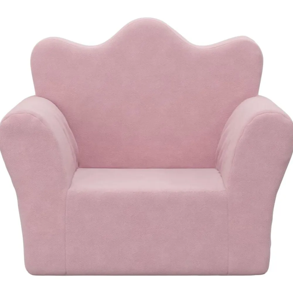 vidaXL Canapé pour enfants peluche douce