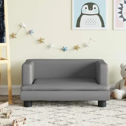 Mobilier Pour Bébés & Tout-Petits-vidaXL Canapé pour enfants 60x40x30 cm similicuir Gris