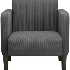 vidaXL Canapé-chaise accoudoirs 54 cm tissu velours côtelé