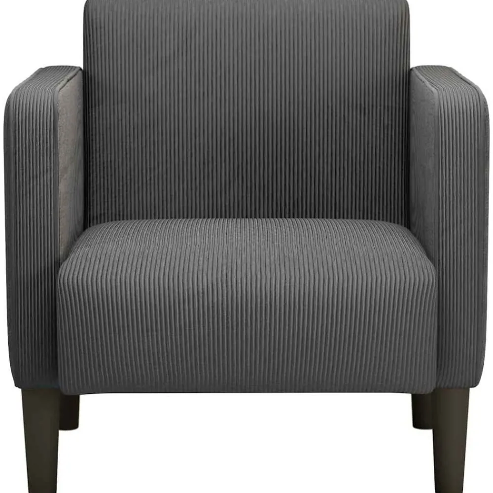 vidaXL Canapé-chaise accoudoirs 54 cm tissu velours côtelé
