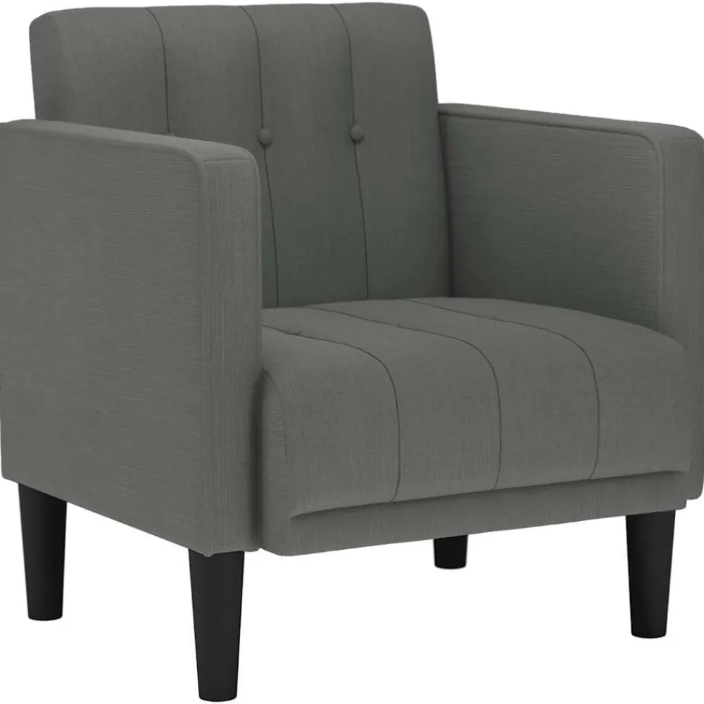 vidaXL Canapé-chaise accoudoirs 53 cm tissu