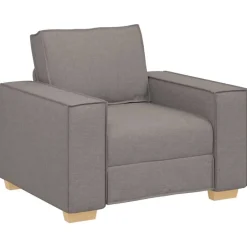 Canapés-vidaXL Canapé-chaise 100x78x84 cm Tissu Taupe