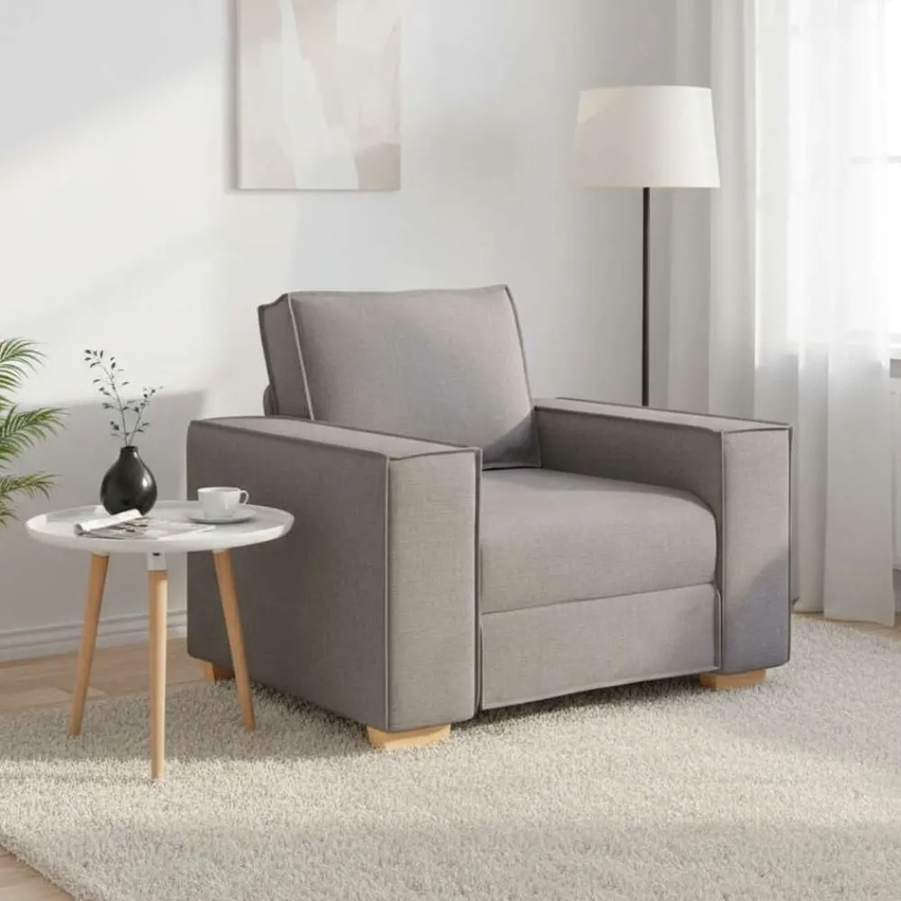 Canapés-vidaXL Canapé-chaise 100x78x84 cm Tissu Taupe