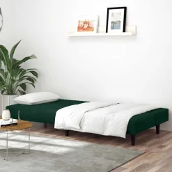 vidaXL Canapé-lit à 2 places velours