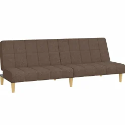 vidaXL Canapé-lit à 2 places tissu