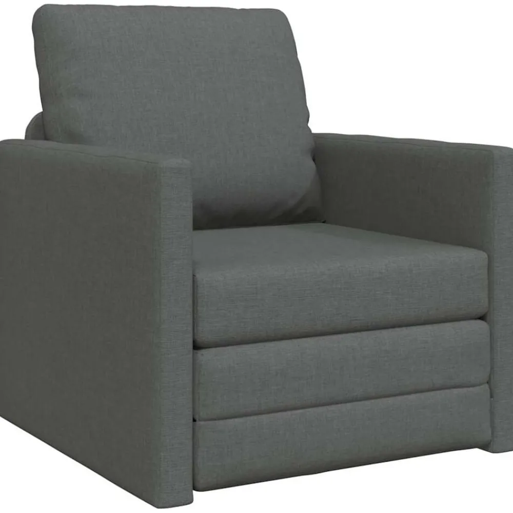 vidaXL Canapé-lit 2 en 1 112x174x55 cm tissu