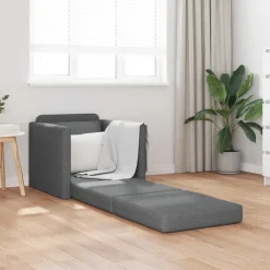 vidaXL Canapé-lit 2 en 1 112x174x55 cm tissu