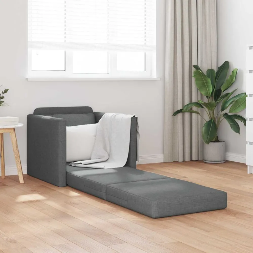 vidaXL Canapé-lit 2 en 1 112x174x55 cm tissu