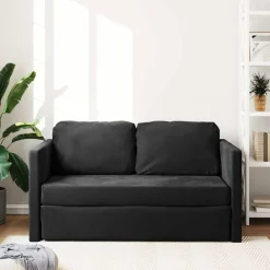 vidaXL Canapé-lit 2 en 1 122x204x55 cm velours