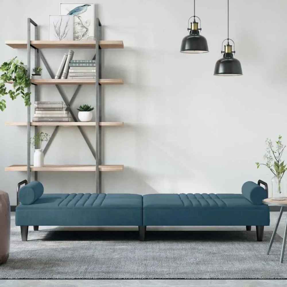 vidaXL Canapé-lit avec accoudoirs gris foncé velours