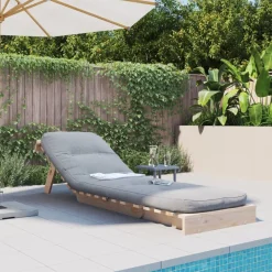 vidaXL Canapé-lit futon avec matelas 60x206x11 cm bois massif de pin