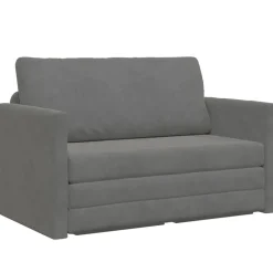 Canapés-vidaXL Canapé-Lit 124 x 71 x 78 cm Velours Gris foncé