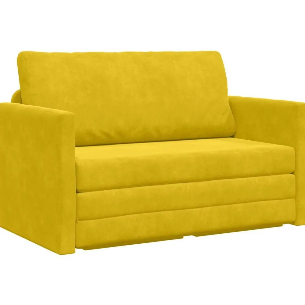 vidaXL Canapé-Lit tournesol 124 x 71 x 78 cm Velours